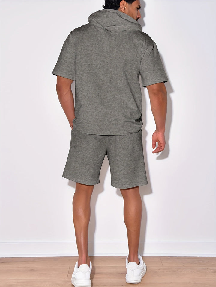 Men Sweatshirt & Shorts Set | Casual & Stylish | Modern Design | Summer