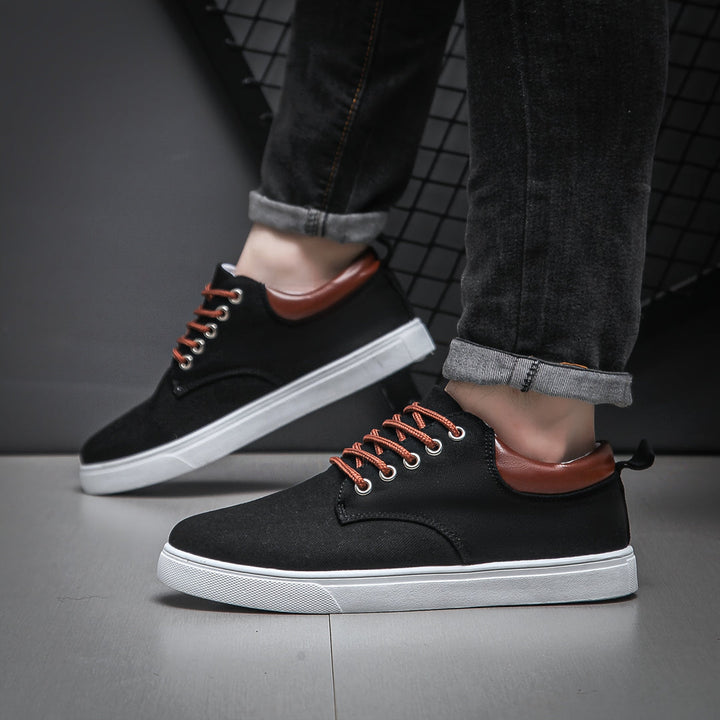 Men's Canvas Sneakers | Breathable & Lightweight | Casual & Comfortable | Lace-Up