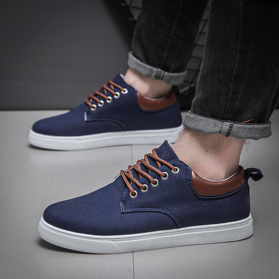 Men's Canvas Sneakers | Breathable & Lightweight | Casual & Comfortable | Lace-Up