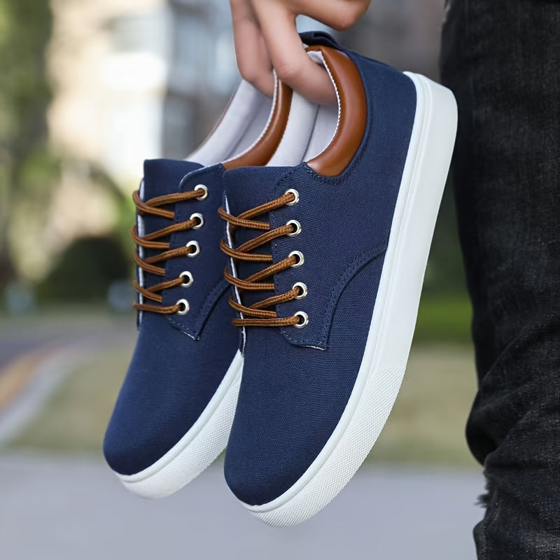 Men's Canvas Sneakers | Breathable & Lightweight | Casual & Comfortable | Lace-Up