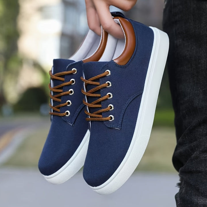 Men's Canvas Sneakers | Breathable & Lightweight | Casual & Comfortable | Lace-Up