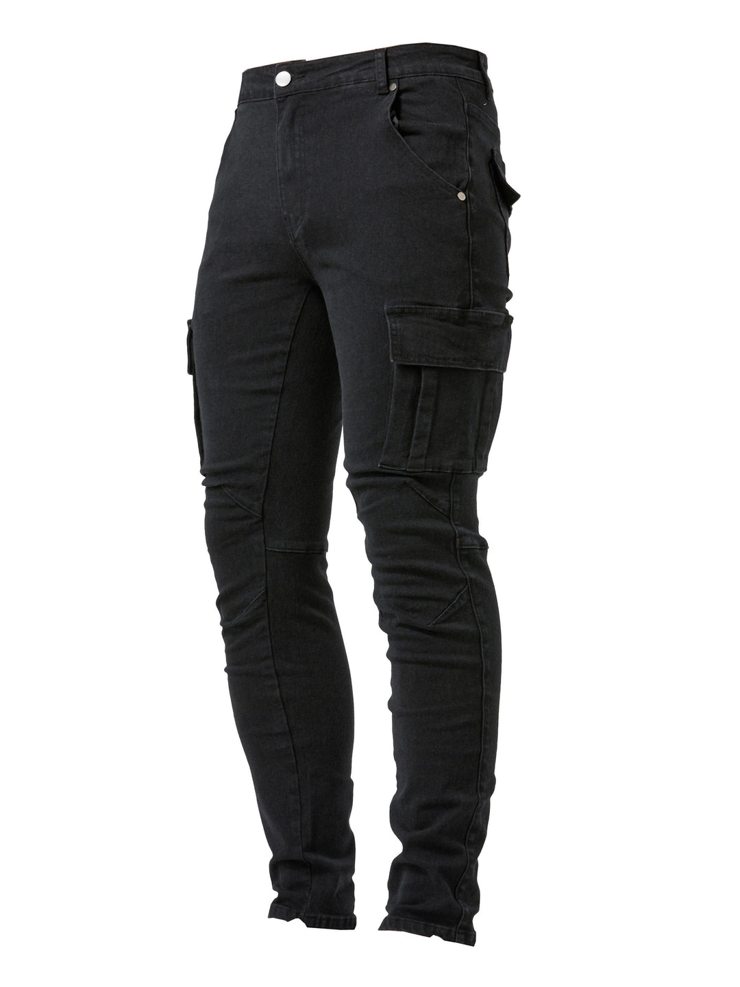 Men's Cargo Jeans | Slim Fit | Multiple Pockets & Stretch | Casual Street Style