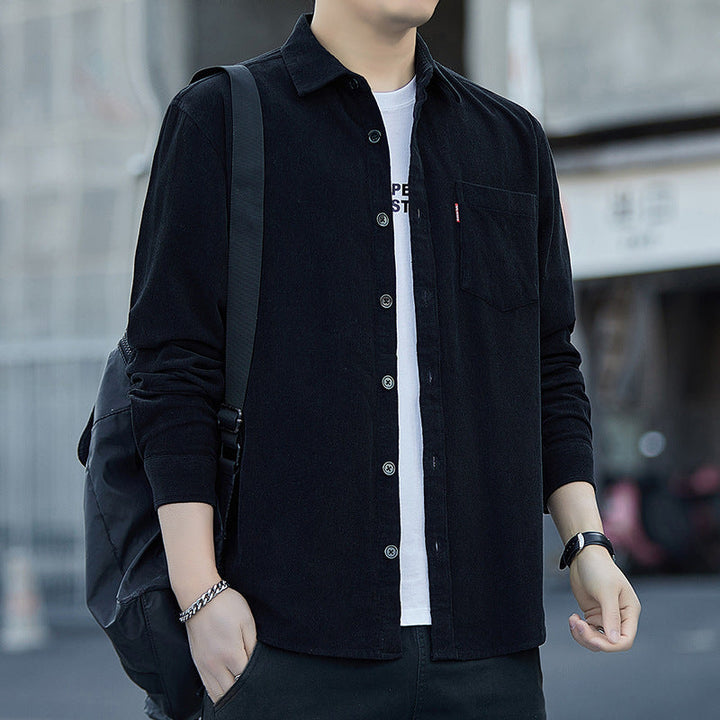 Men's Corduroy Shirt Jacket | Casual & Trendy | Button Closure & Chest Pockets