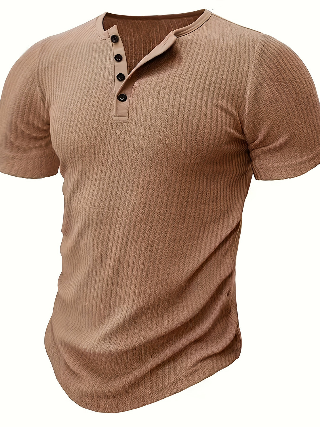 Men's Henley Shirt | Knitted & Striped | Casual & Chic | Summer