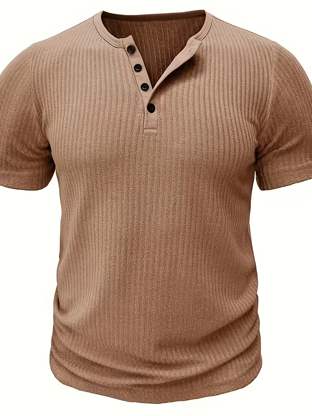 Men's Henley Shirt | Knitted & Striped | Casual & Chic | Summer