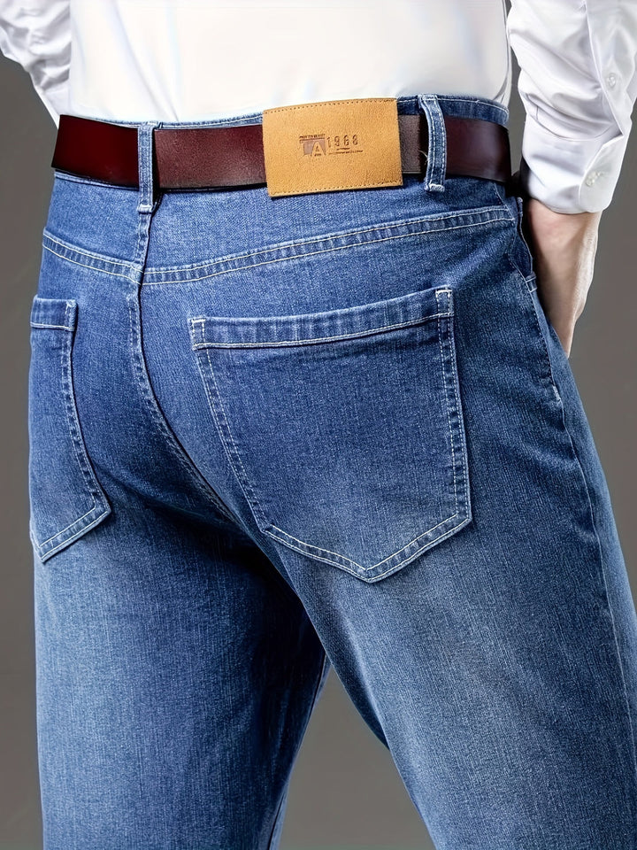Men's Jeans | Slim Fit Stretch | Denim Blue | Casual & Business