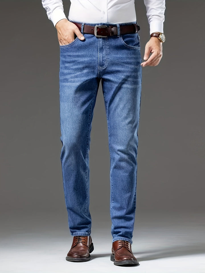 Men's Jeans | Slim Fit Stretch | Denim Blue | Casual & Business