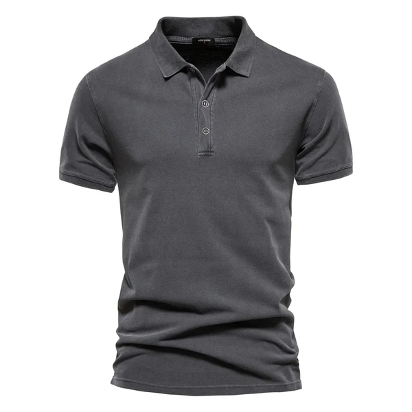 Men's Polo Shirt | Breathable Cotton | Casual & Golf | Solid Color | Short Sleeve