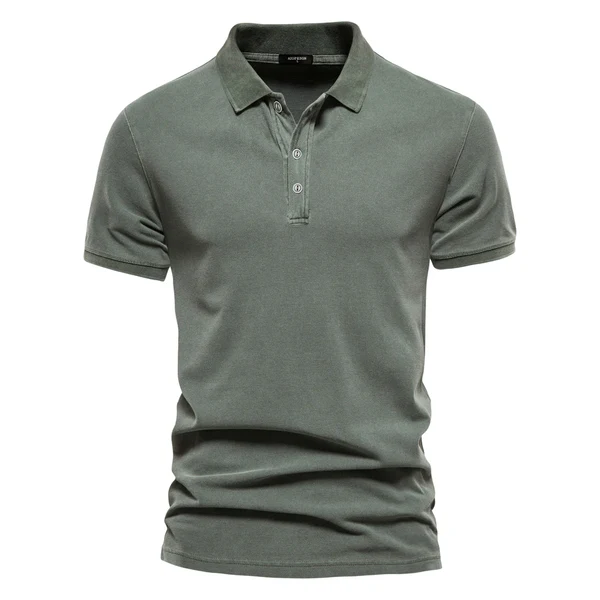Men's Polo Shirt | Breathable Cotton | Casual & Golf | Solid Color | Short Sleeve