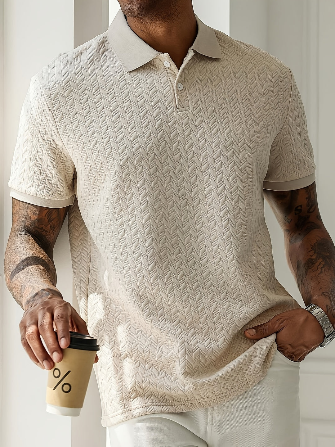 Men's Polo Shirt | Short Sleeve | Collared & Knitted Fabric | Summer Comfort