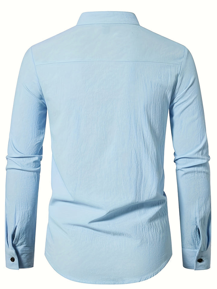 Men's Shirt | Comfort Fit | Cotton & Stretch | Long Sleeve