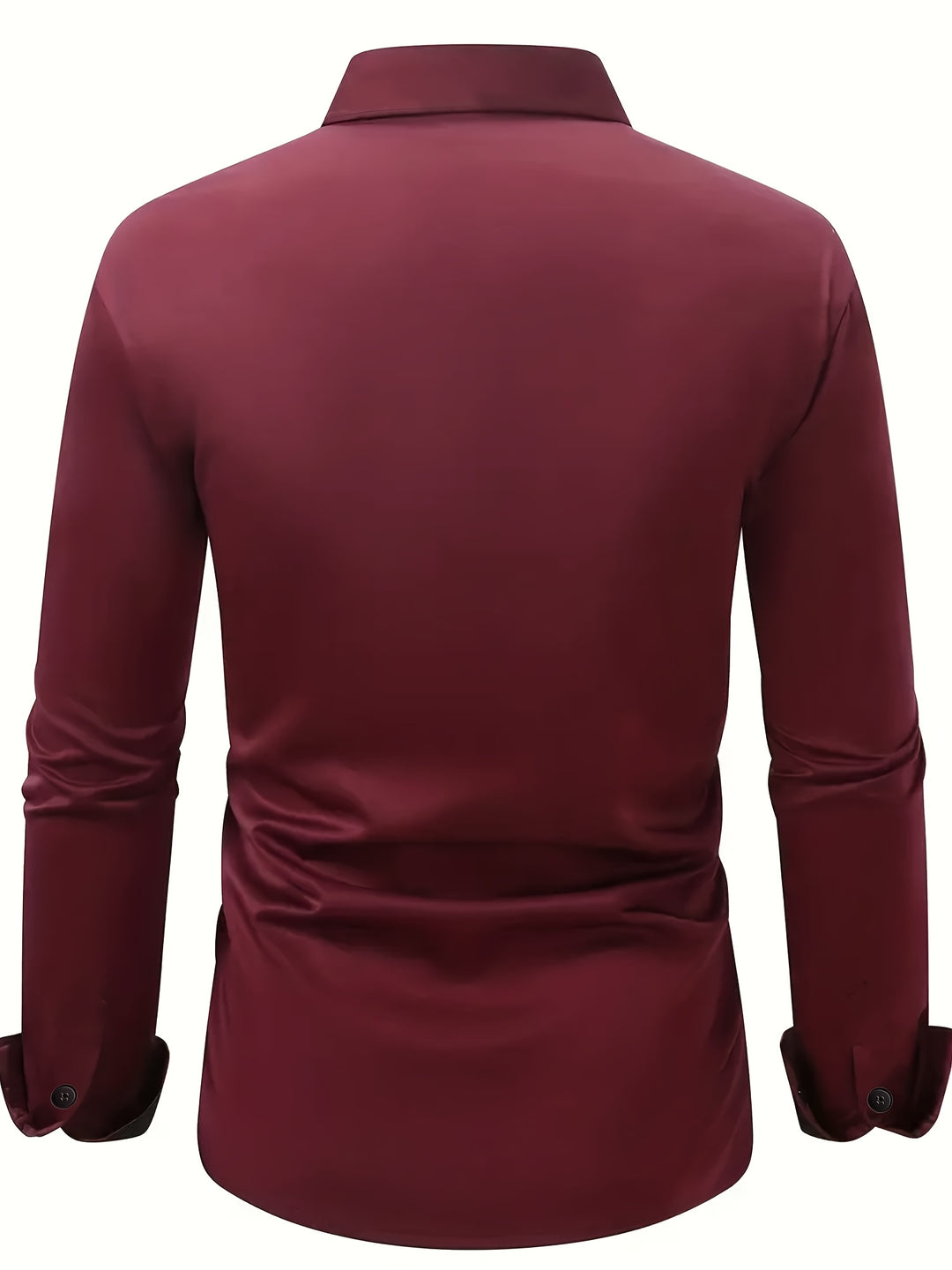 Men's Shirt | Semi-Transparent & Elegant | Long Sleeve & Notched Collar