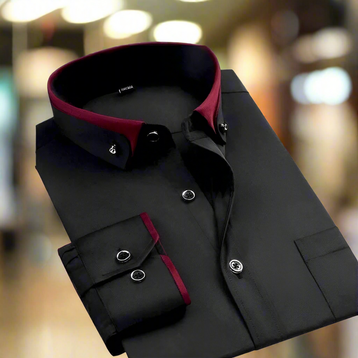 Men's Shirt | Slim Fit & Business | Formal Shirt with Button Closure