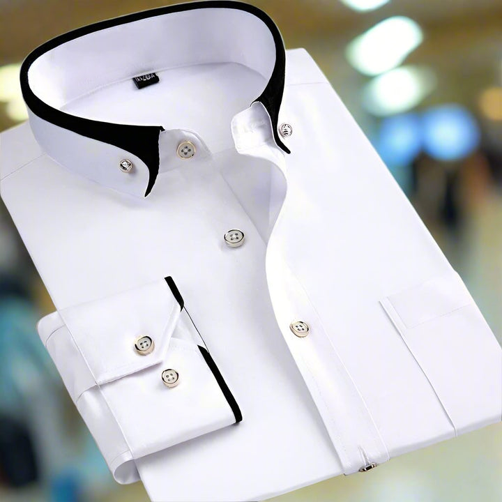 Men's Shirt | Slim Fit & Business | Formal Shirt with Button Closure