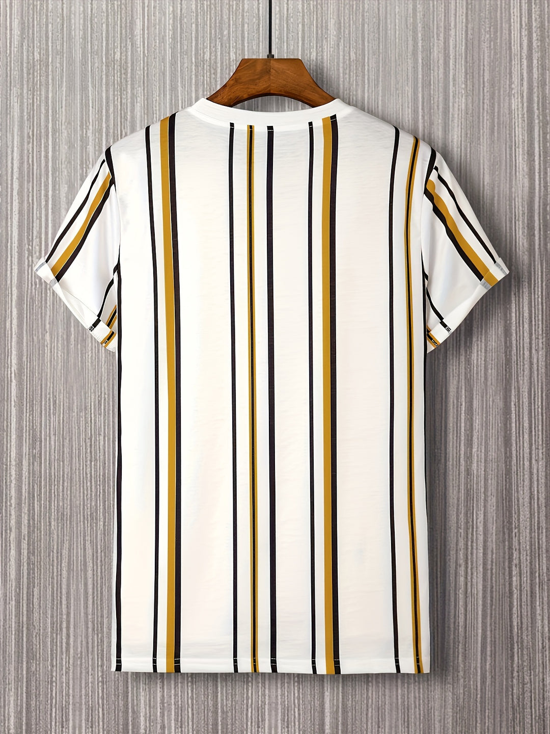 Men's Shirt | Striped & Lightly Stretchy | Casual Summer T-shirt