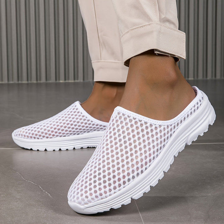 Men's Slippers | Slip-On with Hollow Design | Breathable Mesh | Lightweight & Durable