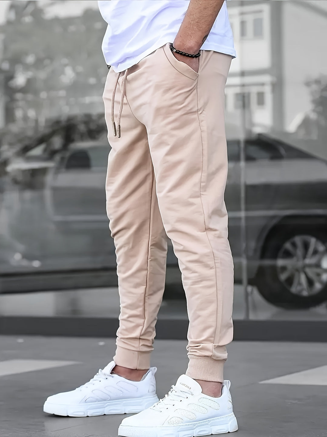 Men's Sports Pants | Lightweight & Breathable | Drawstring & Slim-Fit | Casual