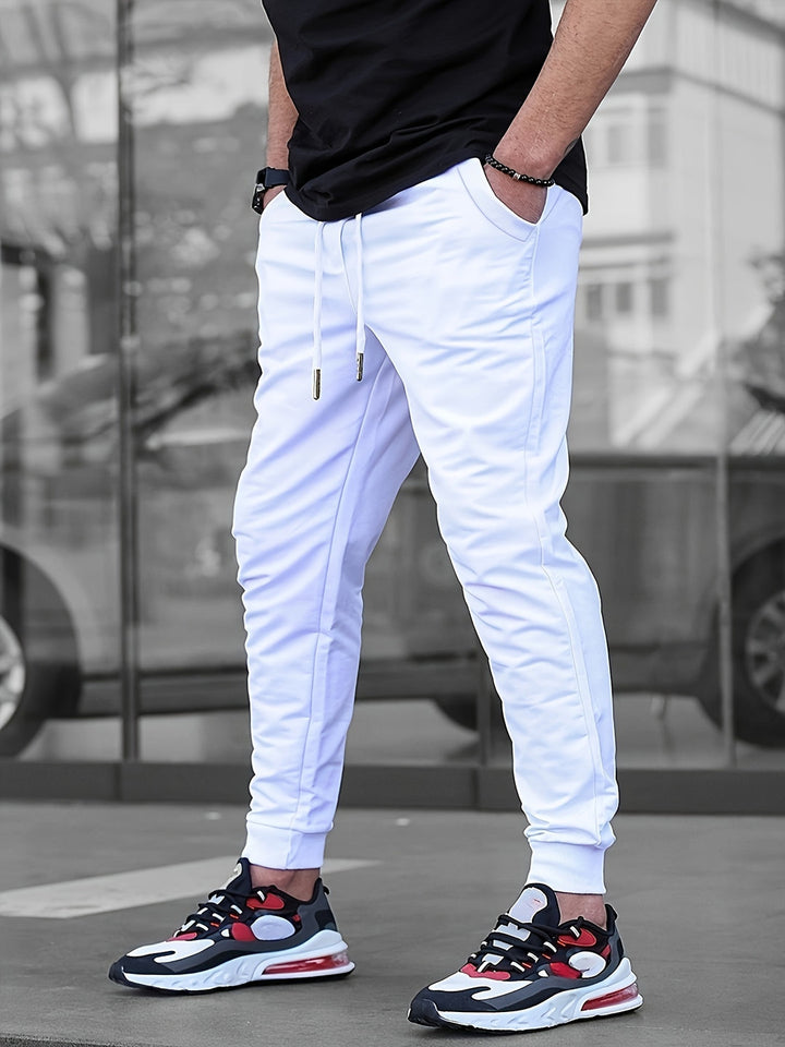 Men's Sports Pants | Lightweight & Breathable | Drawstring & Slim-Fit | Casual