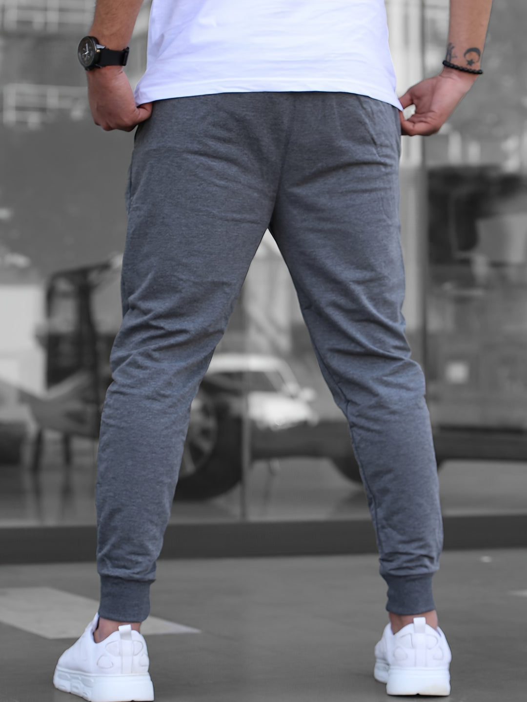 Men's Sports Pants | Lightweight & Breathable | Drawstring & Slim-Fit | Casual
