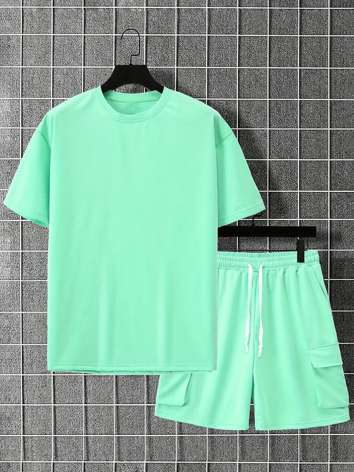 Men's Sportswear Set | Breathable Fabric | Comfort & Style | T-Shirt & Shorts