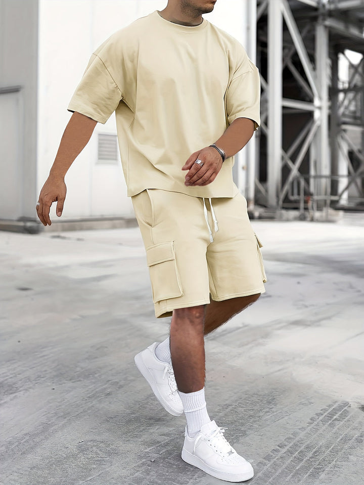 Men's Sportswear Set | Breathable Fabric | Comfort & Style | T-Shirt & Shorts