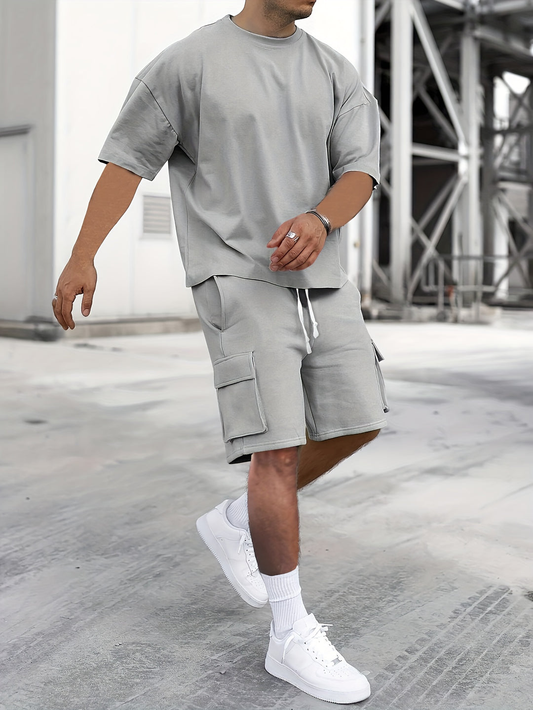 Men's Sportswear Set | Breathable Fabric | Comfort & Style | T-Shirt & Shorts