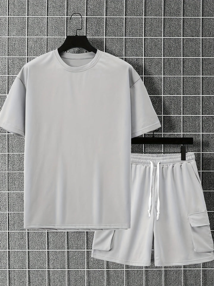 Men's Sportswear Set | Breathable Fabric | Comfort & Style | T-Shirt & Shorts