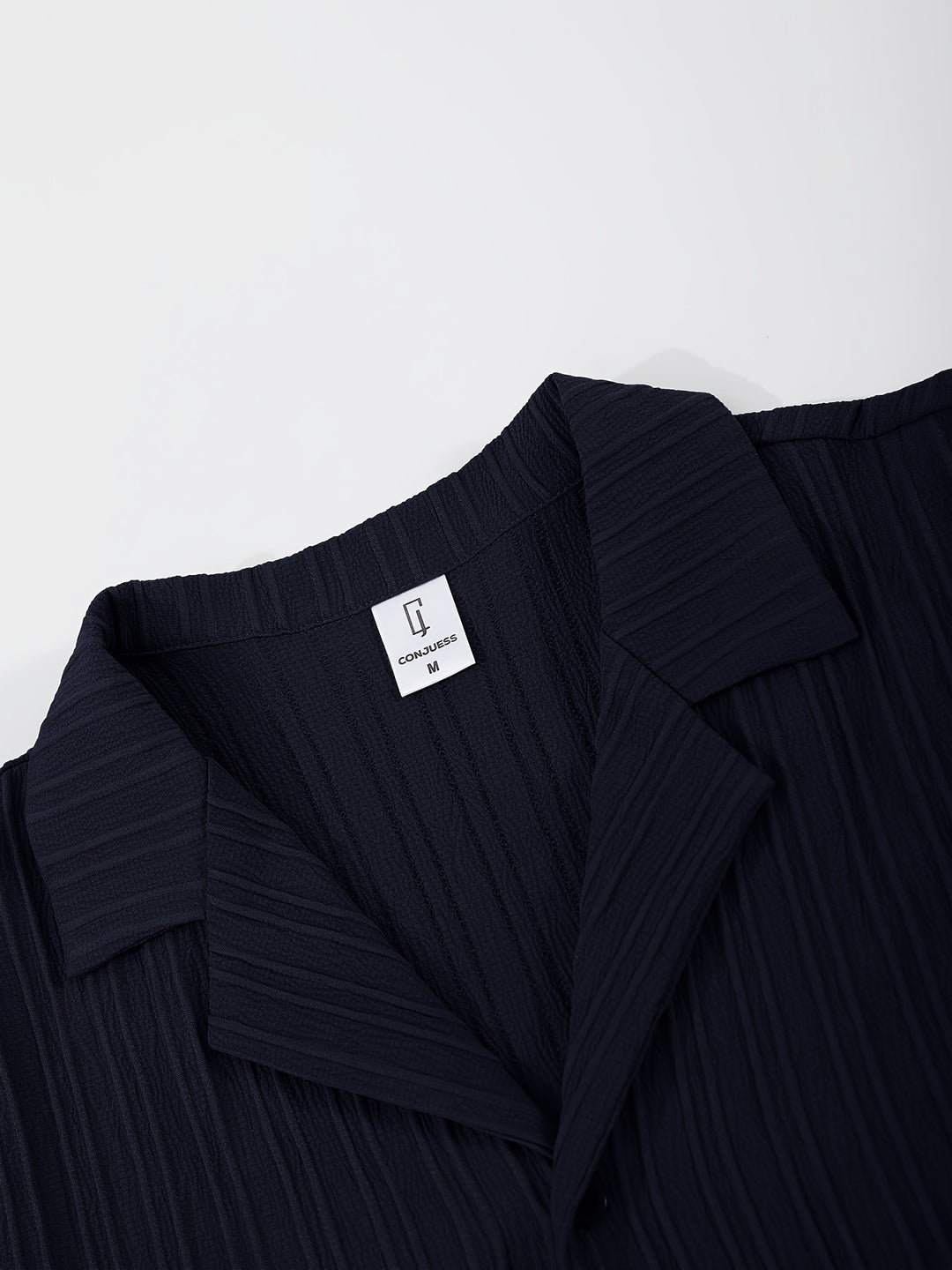 Men's Summer Set | Casual Style | Striped Shirt & Trousers | Polyester