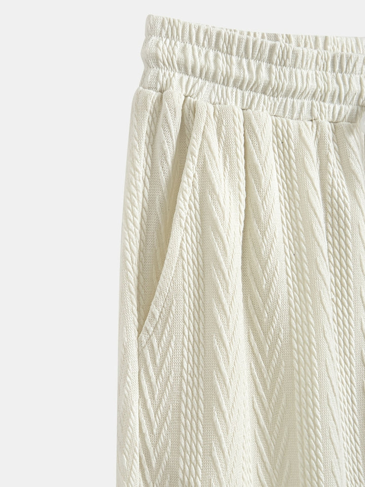 Men's Summer Set | Knitted Shirt & Shorts | Streetwear Style & Comfortable