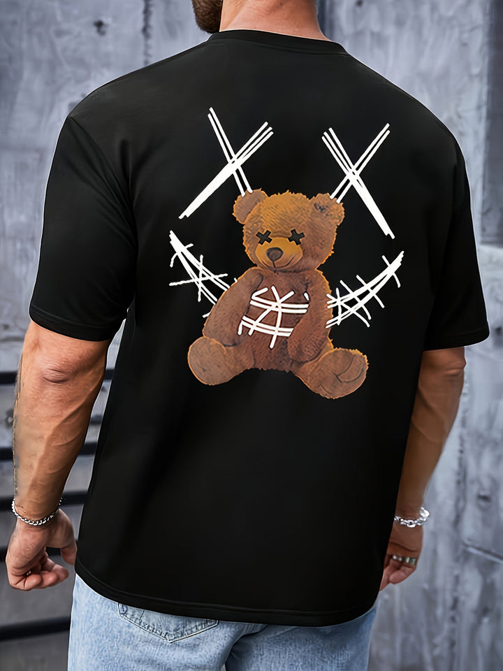 Men's T-shirt | Bear Print | Casual & Comfortable | Short Sleeves