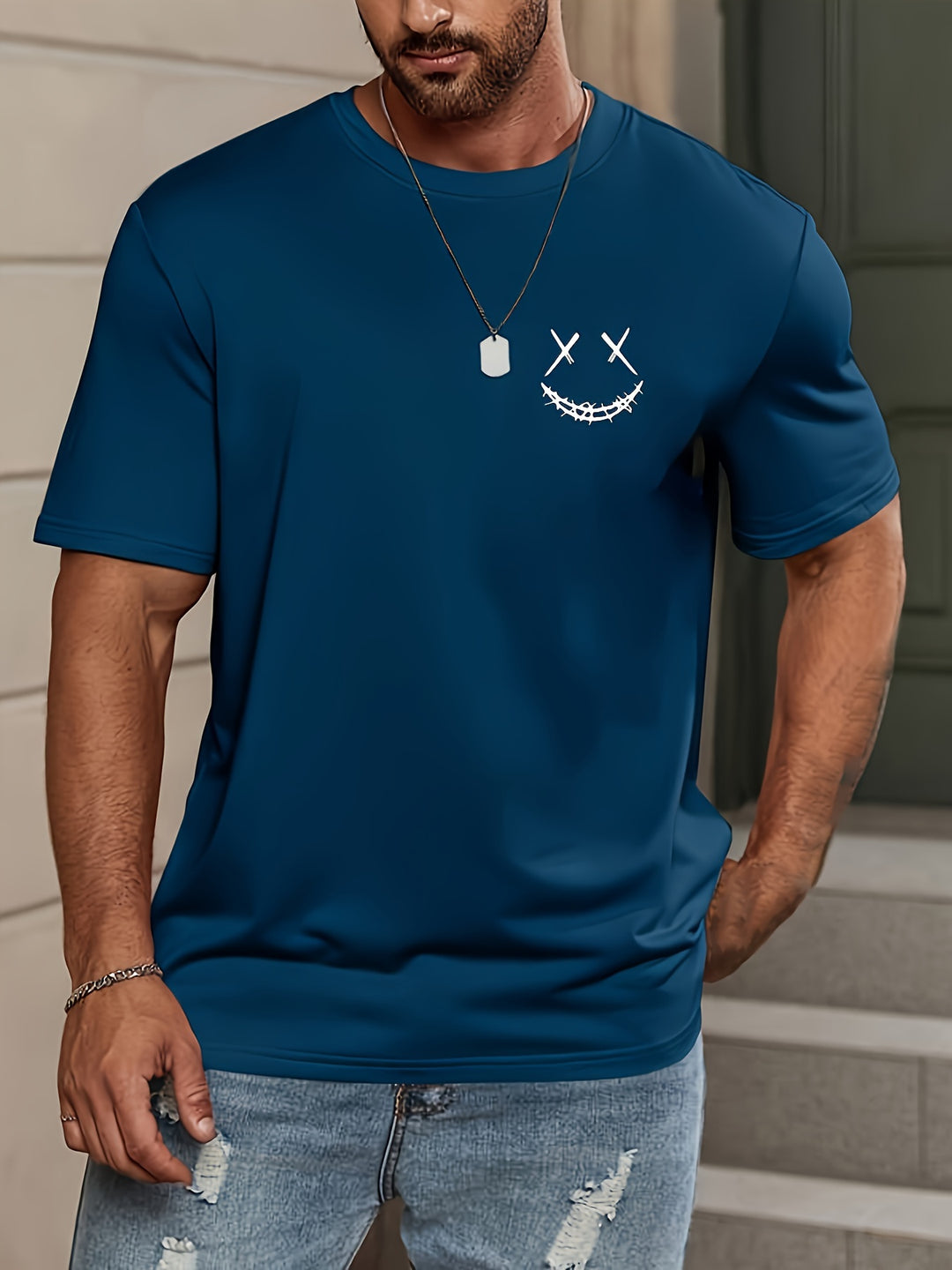 Men's T-shirt | Bear Print | Casual & Comfortable | Short Sleeves