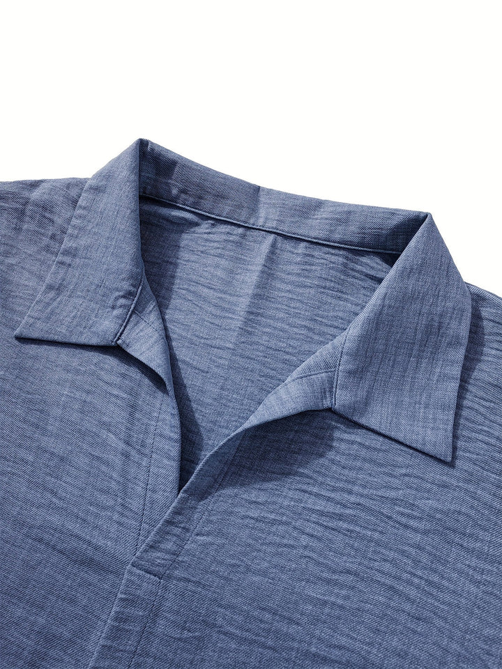 Men's Two-Piece Set | Short Sleeve Shirt & Trousers | Casual & Comfortable