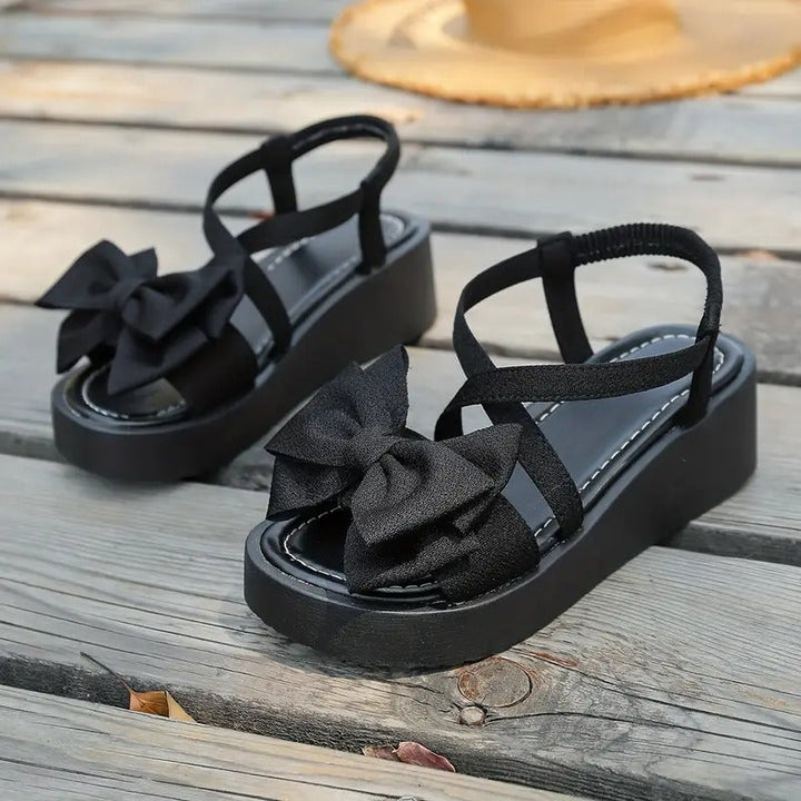 Slides | Knitted Detail & Leopard Print | Elastic Strap | Summery & Comfortable