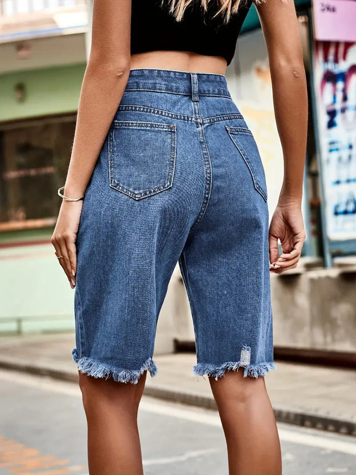 Women shorts | High Waist & Stretch Denim | Summery & Comfortable | Trendy Everyday Style
