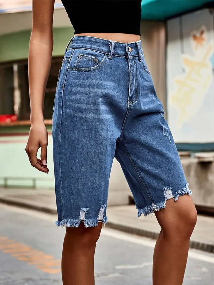 Women shorts | High Waist & Stretch Denim | Summery & Comfortable | Trendy Everyday Style
