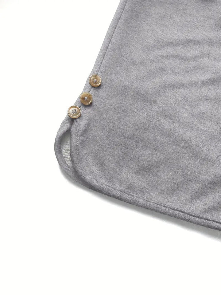 Women's 3-Piece Trousers Set | Cropped Summer Trousers with Side Closure | Casual & Light Style