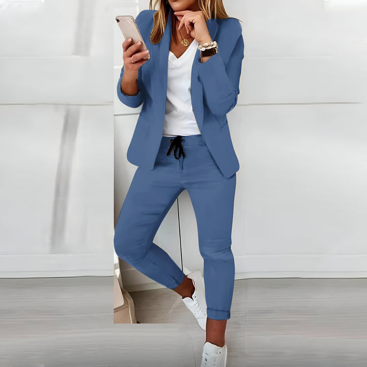 Women’s Blazer Set | Tailored Jacket & Slim Trousers