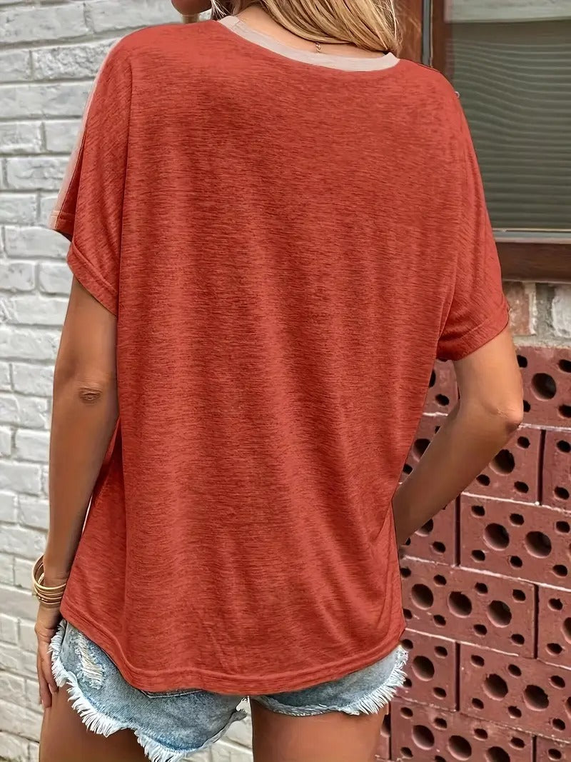 Women's Cold Shoulder Top | Colourful & Short Sleeve | Spring & Summer Style