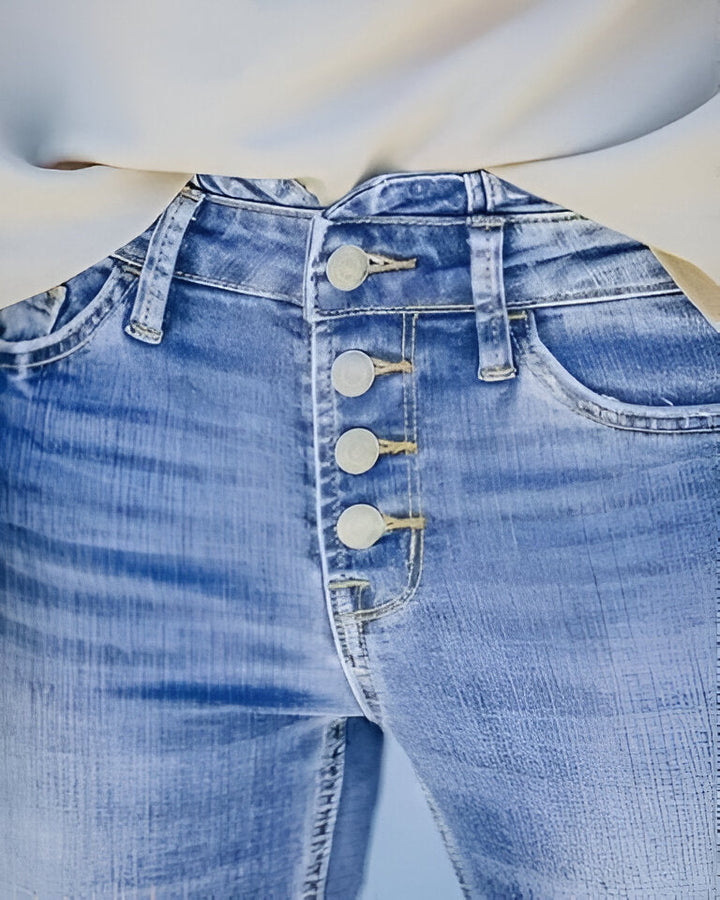 Women’s Jeans | High Waist & Flared Legs | Stretch Fit | Vintage Wash