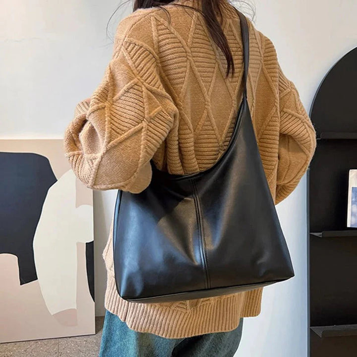 Women's Leather Bag | Vintage Shoulder Bag | Large Capacity | Soft Leather