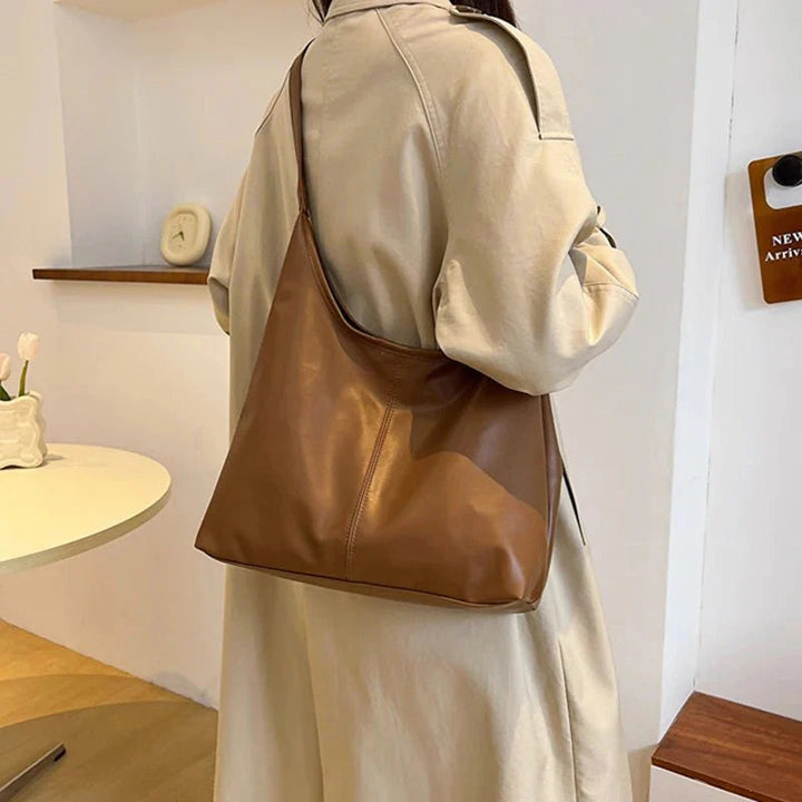 Women's Leather Bag | Vintage Shoulder Bag | Large Capacity | Soft Leather
