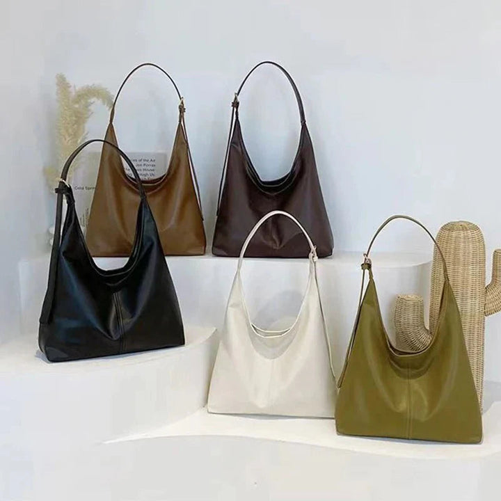 Women's Leather Bag | Vintage Shoulder Bag | Large Capacity | Soft Leather