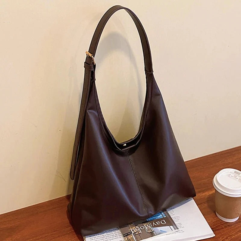 Women's Leather Bag | Vintage Shoulder Bag | Large Capacity | Soft Leather