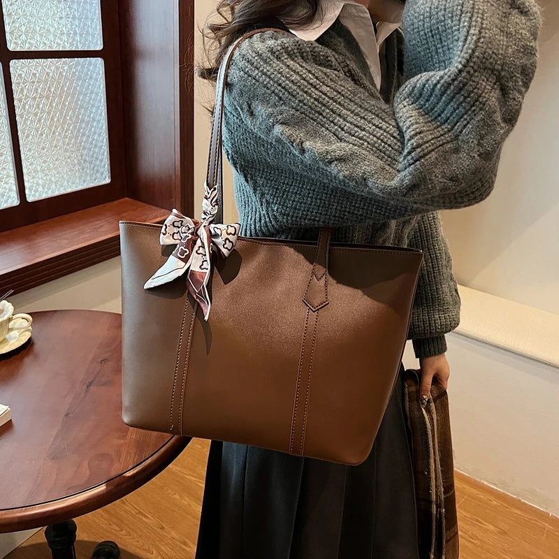 Women's Shoulder Bag | Large Capacity | Retro Design | PU Leather Shoulder Bag
