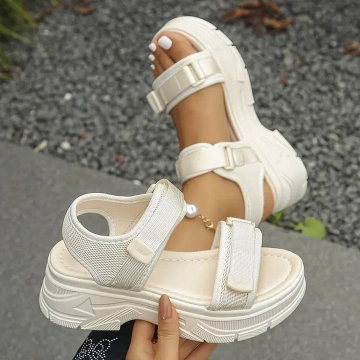 Women’s Sports Sandals | Fabric Upper & Platform Sole | Adjustable Strap | Open Toe