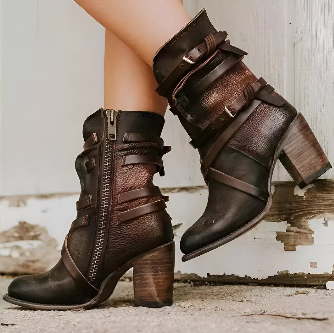 Women’s Winter Boots | Mid-Height | Shoes | Block Heels | Handmade & Comfortable