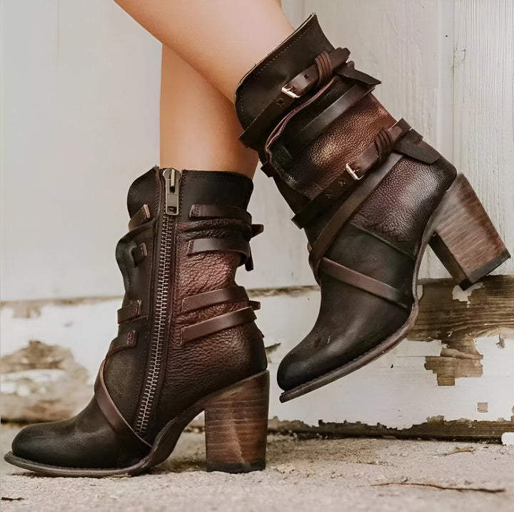 Women’s Winter Boots | Mid-Height | Shoes | Block Heels | Handmade & Comfortable