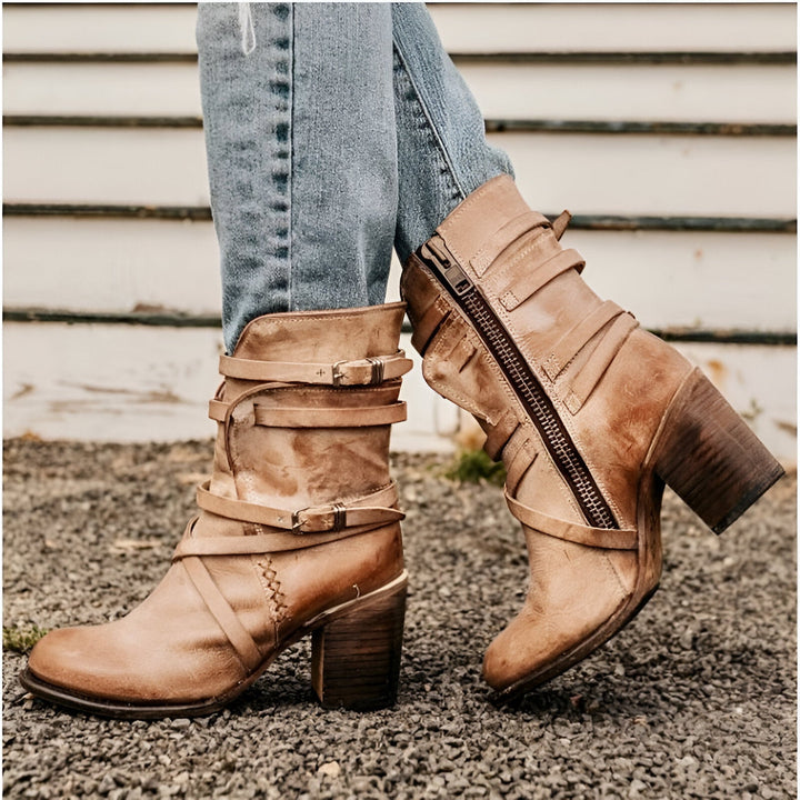 Women’s Winter Boots | Mid-Height | Shoes | Block Heels | Handmade & Comfortable